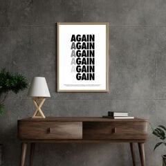 Again - Gain Motivasyon Posteri (ÇERÇEVESİZ)