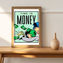 Time Is Money Motivasyon Posteri (ÇERÇEVESİZ)