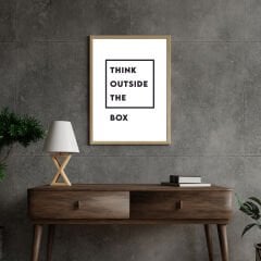 Think Outside The Box Motivasyon Posteri (ÇERÇEVESİZ)