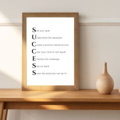 Success Motivasyon Posteri (ÇERÇEVESİZ)