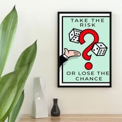 Take The Risk Motivasyon Posteri (ÇERÇEVESİZ)