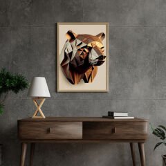 Vektörel Ayı Posteri (ÇERÇEVESİZ)