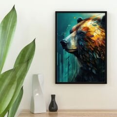 Water Drop Bear Posteri (ÇERÇEVESİZ)
