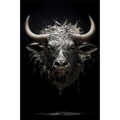 Black & White Bull Posteri (ÇERÇEVESİZ)