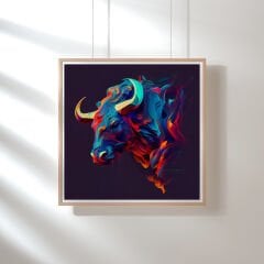 Burning Bull Posteri (ÇERÇEVESİZ)